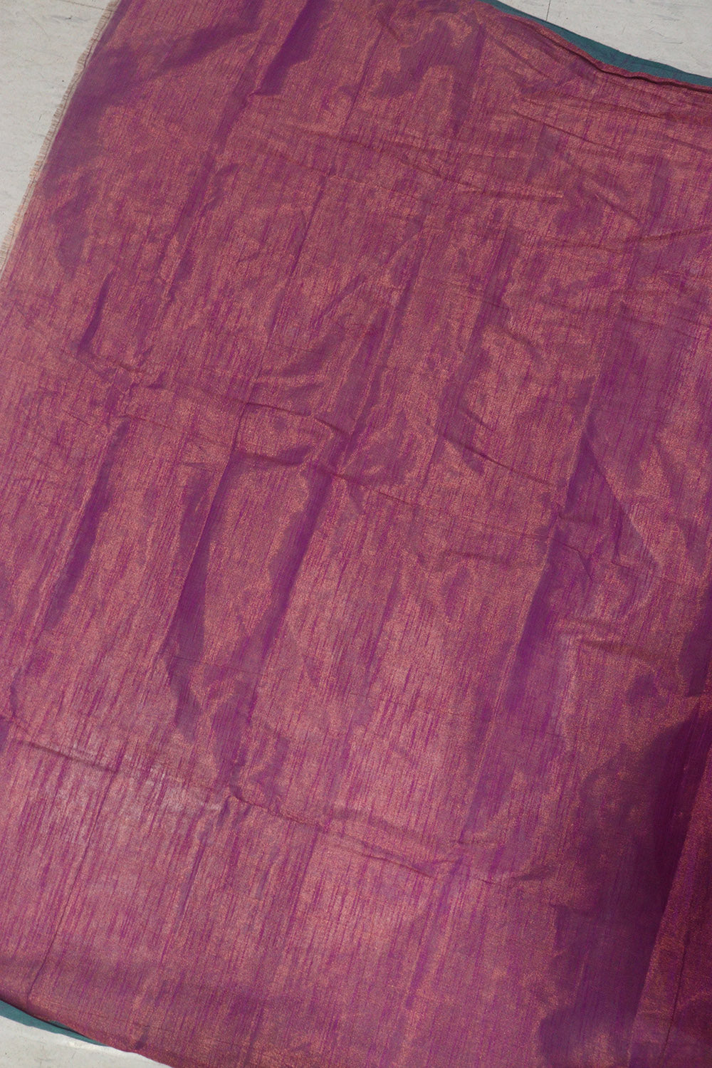 1 Min Ready To Wear - Pink Bengal Plain Tissue Cotton Saree - Luxurion World