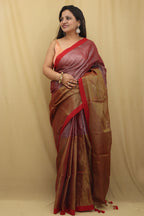 Exquisite Pink & Gold Bengal Saree - Timeless Elegance - Luxurion World