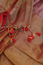 Exquisite Pink & Gold Bengal Saree - Timeless Elegance - Luxurion World