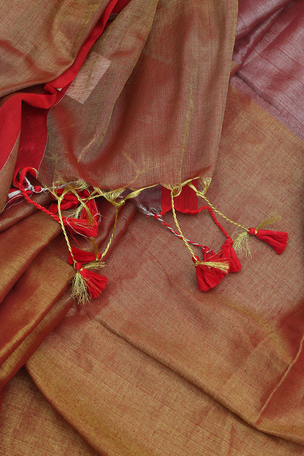 Exquisite Pink & Gold Bengal Saree - Timeless Elegance - Luxurion World