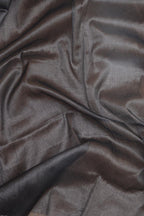 1 Min Ready To Wear - Grey Bengal Tissue Cotton Saree - Luxurion World