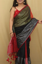 Colorful Bengal Tissue Cotton Saree - Vibrant Multicolor - Luxurion World