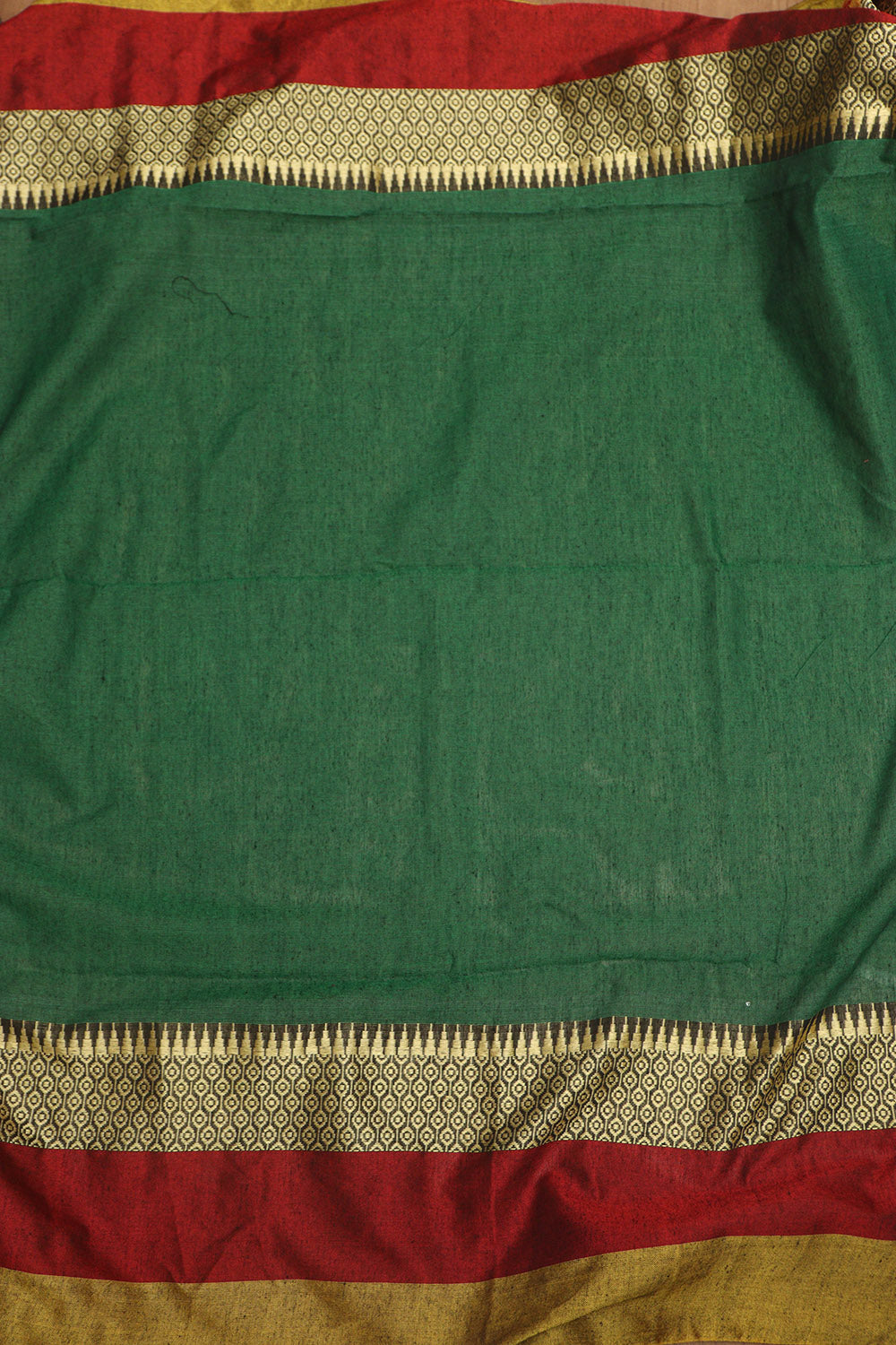 Stunning Green Bengal Cotton Saree - Beauty - Luxurion World