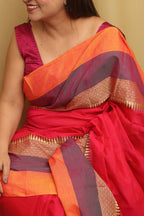 Stunning Pink Bengal Cotton Saree - Luxurion World