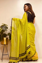 Green Bengal Mul Cotton Saree Everyday Elegant