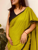Green Bengal Mul Cotton Saree Everyday Elegant