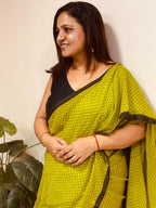 Green Bengal Mul Cotton Saree Everyday Elegant
