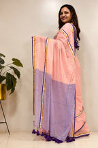 Pink Bengal Mul Cotton Saree IS1B7SU526090901