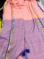 Pink Bengal Mul Cotton Saree IS1B7SU526090901