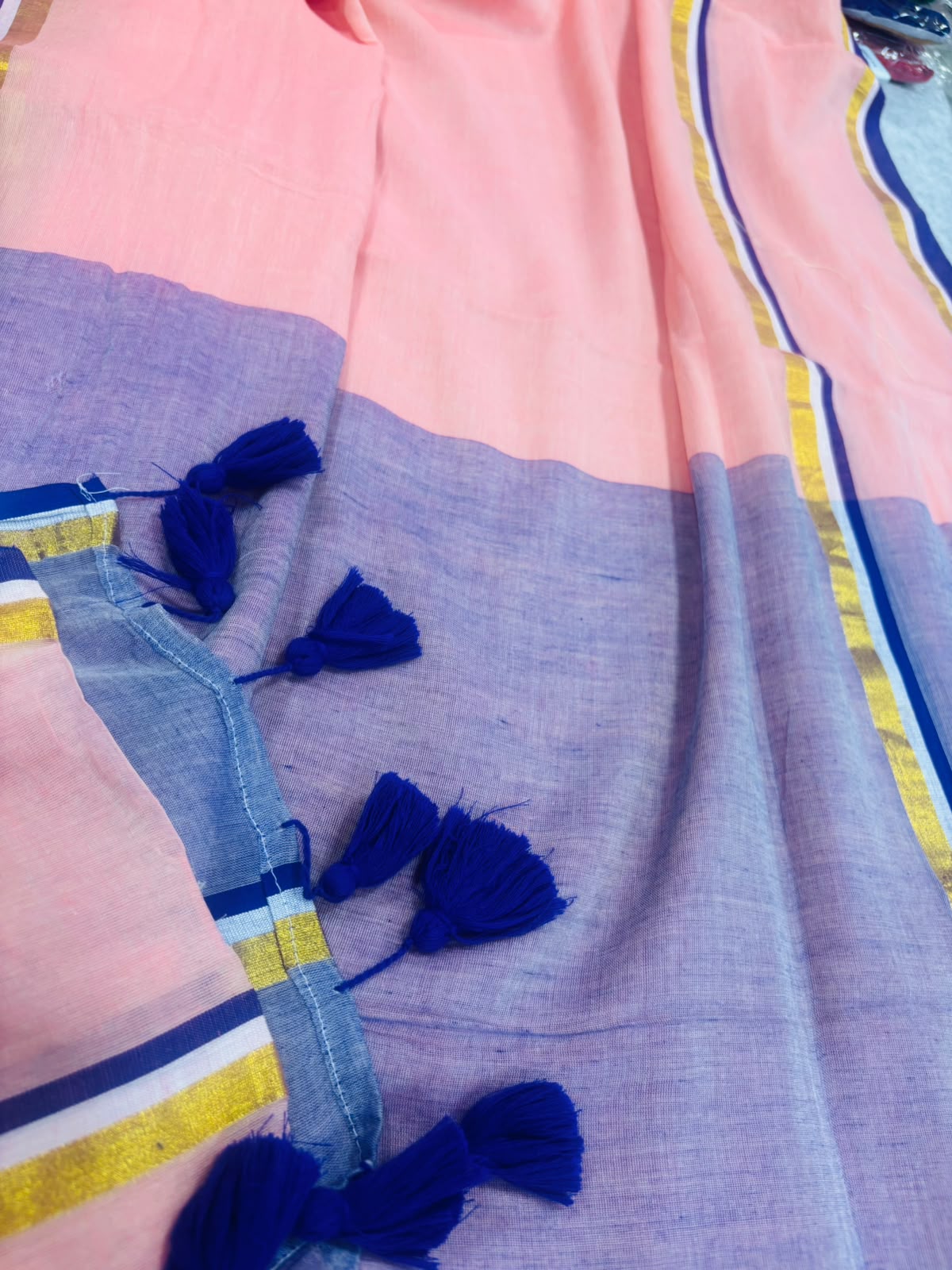 Pink Bengal Mul Cotton Saree IS1B7SU526090901