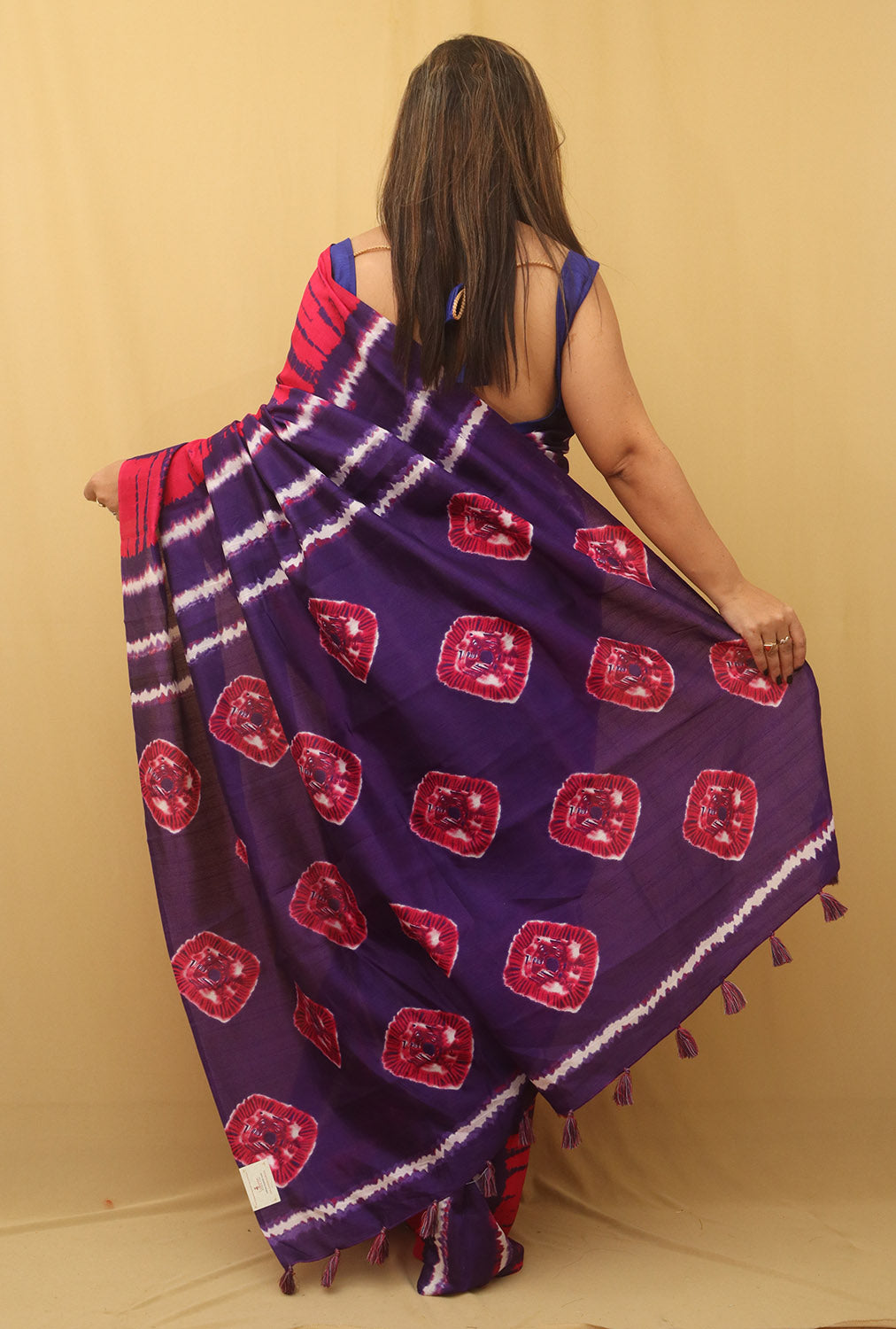Multicolor Digital Printed Silk Saree - Luxurion World