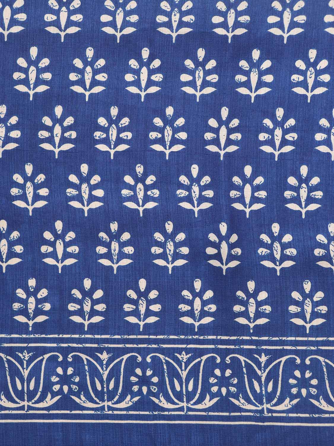 Blue Digital Printed Silk Saree - Luxurion World