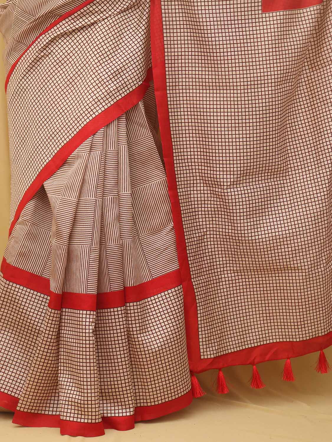 Pastel Digital Printed Silk Saree - Luxurion World