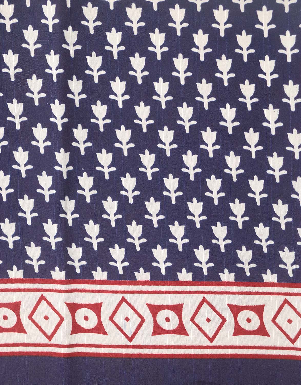 Blue Digital Printed Silk Saree - Luxurion World