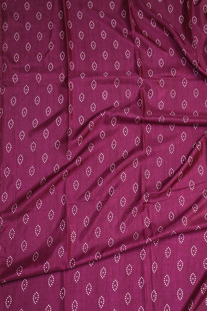 Purple Digital Printed Bandhani Design Silk Saree - Luxurion World