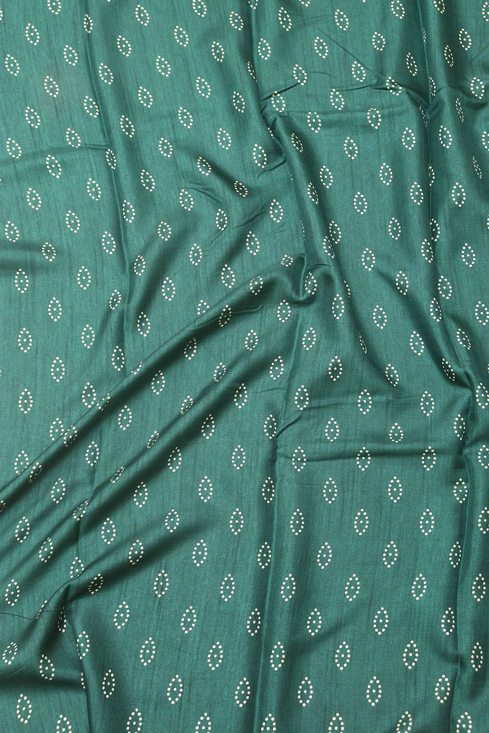 Green Digital Printed Bandhani Design Silk Saree - Luxurion World
