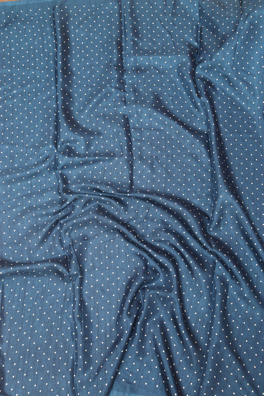 Blue Digital Printed Bandhani Design Silk Saree - Luxurion World