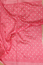 Stunning Pink Bandhani Silk Saree with Digital Print - Luxurion World