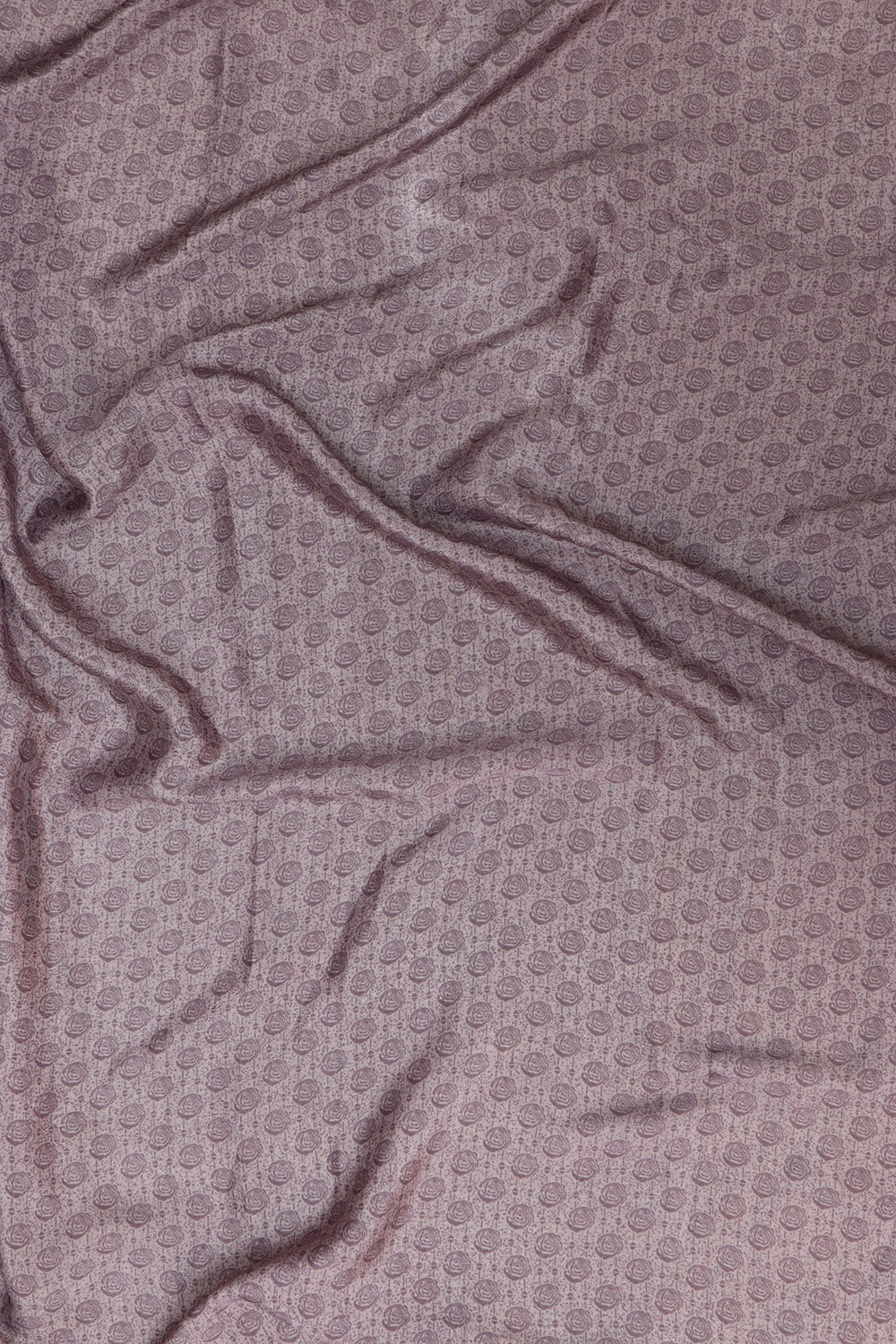 Exquisite Purple Crepe Saree: Floral Elegance - Luxurion World