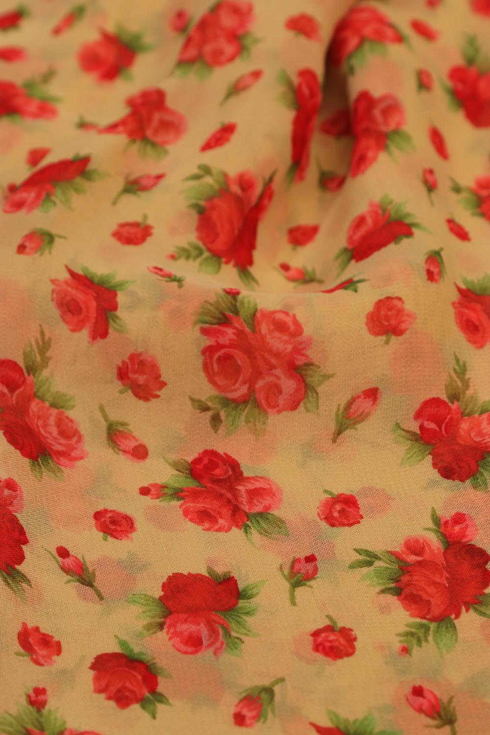 Pastel Digital Printed Georgette Saree With Plain Silk Blouse Piece Fabric - Luxurion World