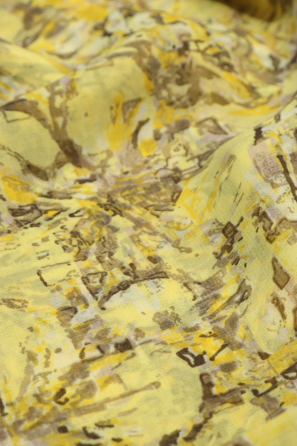 Stunning Yellow Digital Printed Georgette Saree With Plain Silk Blouse Piece Fabric - Luxurion World