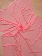 Pearl & Cut Dana Embellished Pink & Orange Chiffon Saree - Professional Wear - Luxurion World
