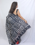 Exquisite Red Hand Painted Murshidabad Silk Saree - Perfect for Special Occasions - Luxurion World