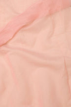 Peach Jamdani Print Semi Tussar Silk Saree - Luxurion World