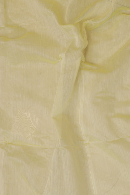 Yellow Jamdani Print Semi Tussar Silk Saree : Elegant and Vibrant - Luxurion World