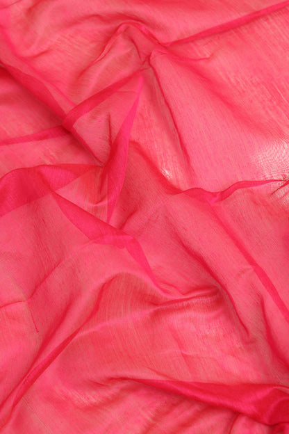 Pretty in Pink: Jamdani Print Semi Tussar Silk Saree - Luxurion World