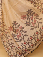 Pastel Jamdani Print Semi Tussar Silk Saree - Luxurion World