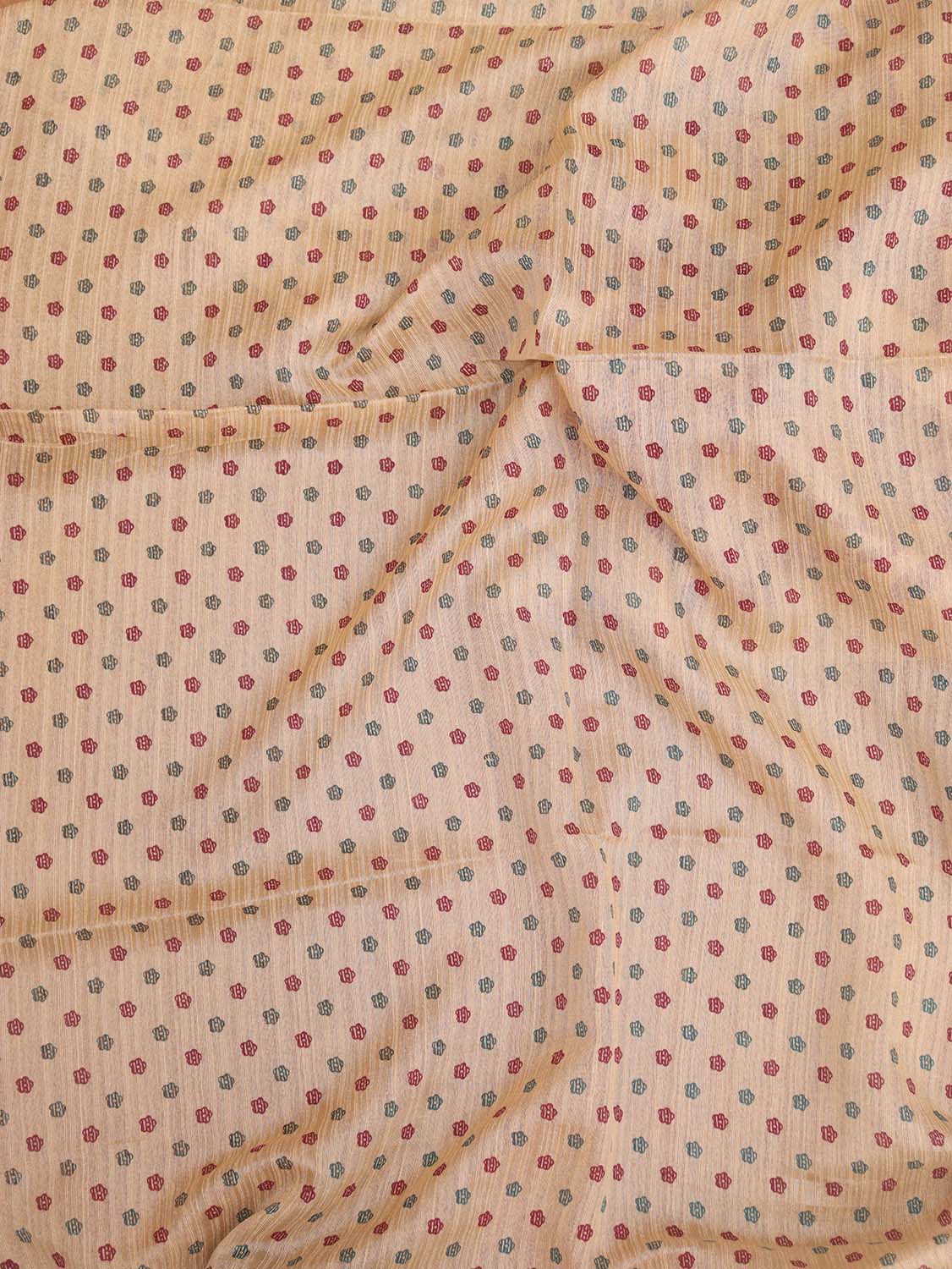 Pastel Jamdani Print Semi Tussar Silk Saree - Luxurion World