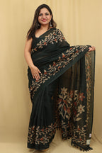 Green Jamdani Print Semi Tussar Silk Saree - Elegant and Stylish - Luxurion World