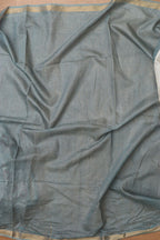 Elegant Grey Kalamkari Cotton  Silk Saree - Luxurion World