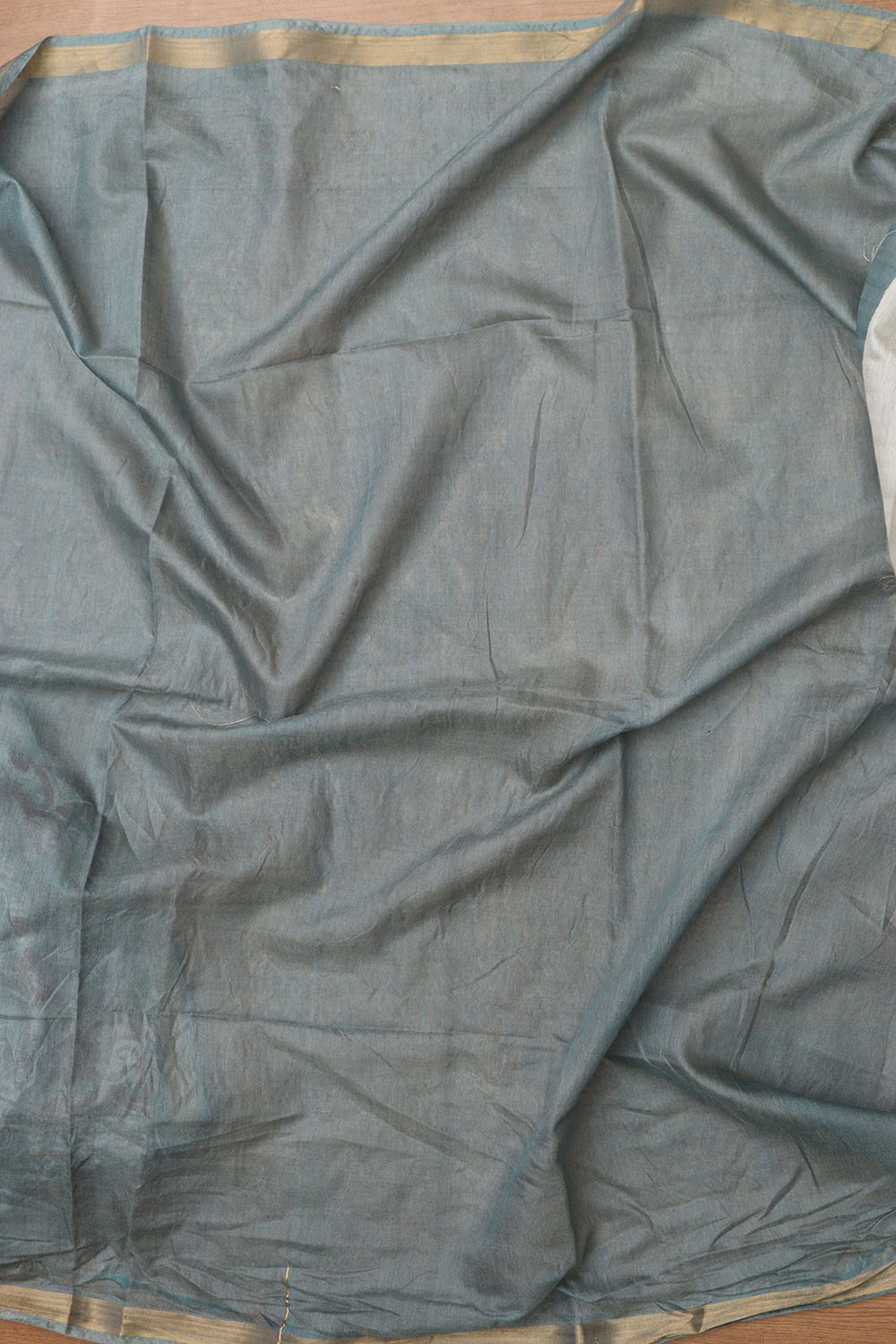 Elegant Grey Kalamkari Cotton  Silk Saree - Luxurion World