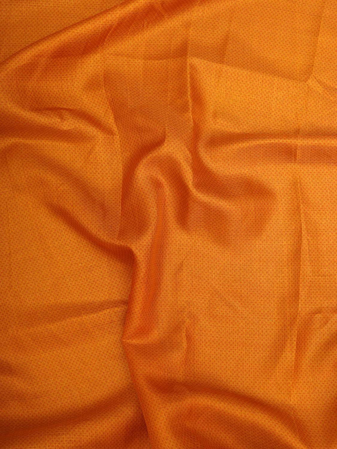 Yellow Kalamkari Print Semi Tussar Silk Saree - Luxurion World