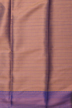 Pink Shot Kanjeevaram Silk Checks Saree - Elegant and Timeless - Luxurion World