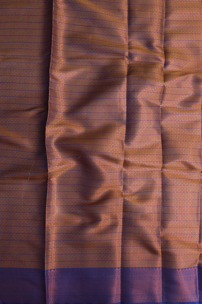 Golden Glow: Yellow Kanjeevaram Silk Checks Saree - Luxurion World