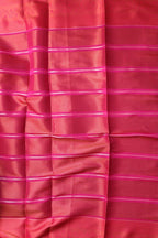 Elegant Maroon Kanjeevaram Silk Checks Saree - Luxurion World