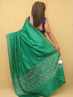 Stunning Green Sozni Work Kashmiri Silk Saree with Embroidery - Luxurion World