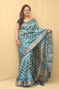 Blue Leheriya Tussar Silk Saree: Elegant and Timeless - Luxurion World