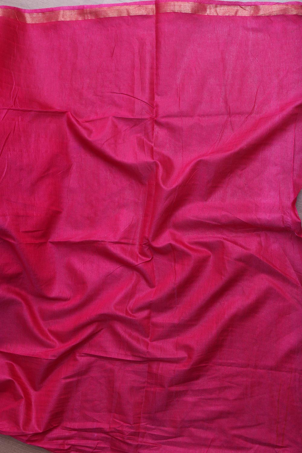 Vibrant Pink Madhubani Cotton Silk Saree - Luxurion World