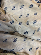 Blue Kalamkari Design Bhagalpur Silk Saree