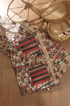 Multicolor Hand Painted Madhubani Tussar Ghicha Silk Saree - Luxurion World