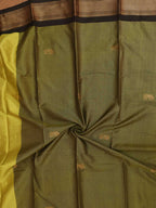 Green And Black Paithani Cotton Silk Saree - Luxurion World