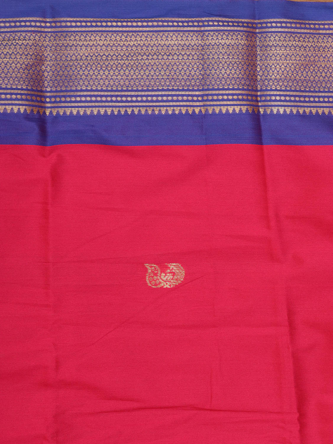 Pink And Blue Paithani Cotton Silk Saree - Luxurion World