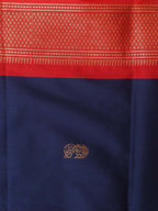 Red And Blue Paithani Cotton Silk Saree - Luxurion World