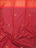 Red And Blue Paithani Cotton Silk Saree - Luxurion World