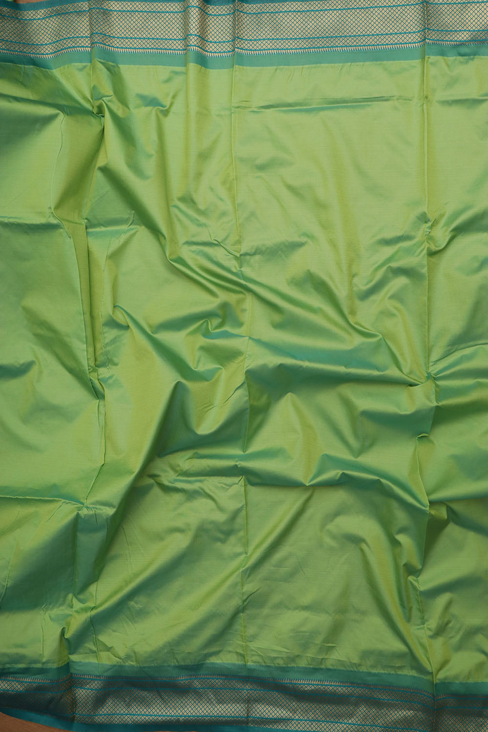 Stunning Green Paithani Silk Peacock Design Saree - Luxurion World