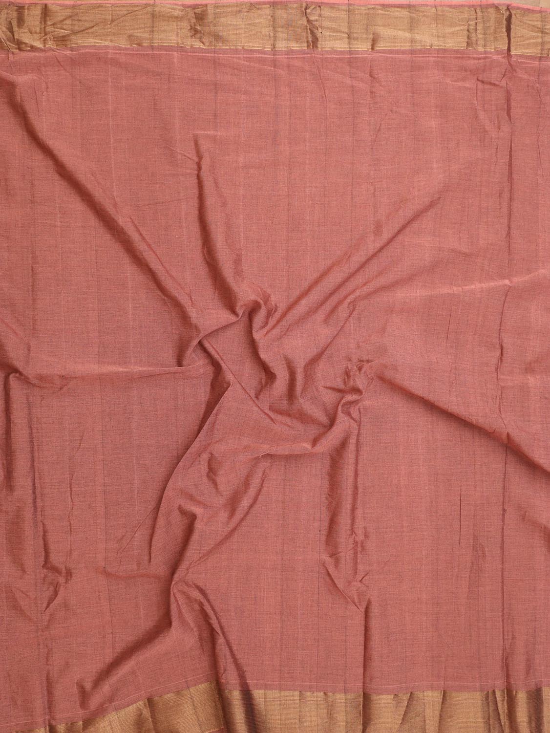 Pink Handloom Paithani Pure Cotton Parrot And Floral Design Saree - Luxurion World